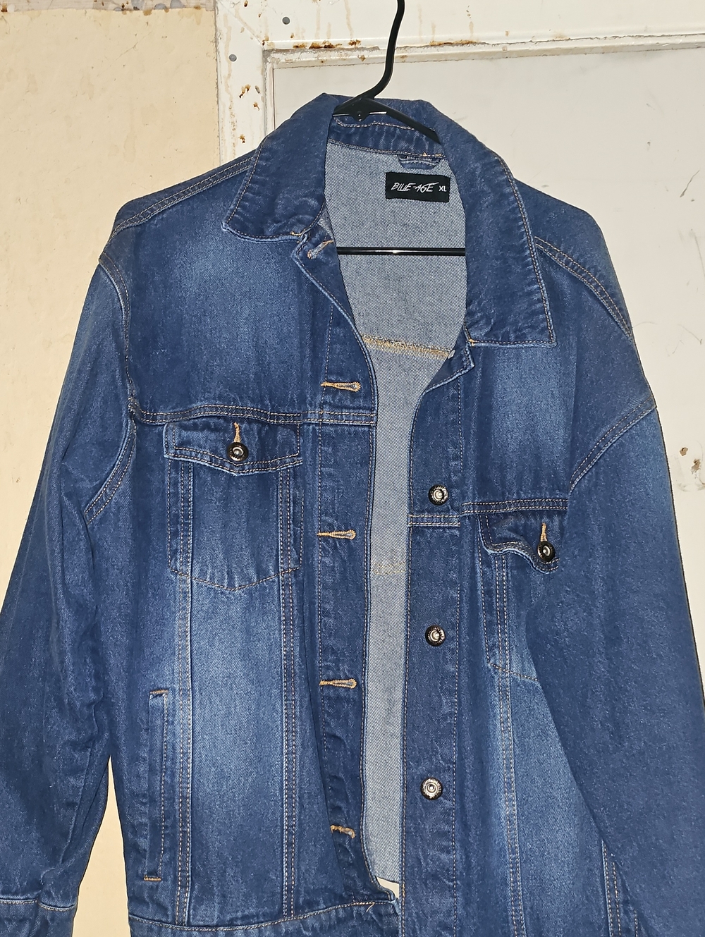 Blue Denim Jean Jacket - Blue Age Sz XL